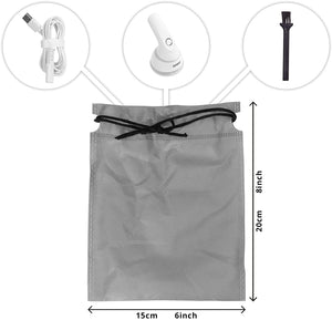 Duronic FS16USB Levapelucchi Elettrico Ricaricabile Portatile - Maniglia Girevole - Borsetta Trasporto - Adatto per Tutti i Tessuti - con o Senza Filo - Guida Protezione Capi - Lana, Cashmere, Cotone