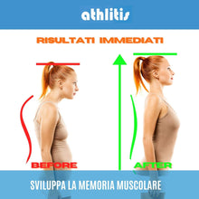 Carica l&#39;immagine nel visualizzatore di Gallery, Correttore Postura Uomo Donna, DISP. MEDICO CE, Fascia Posturale Traspirante Regolabile, Supporto per Schiena Dritta e Raddrizza Spalle, Elastica ed E-Book