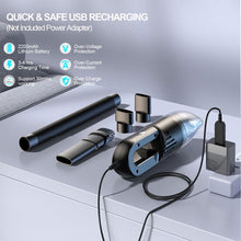 Carica l&#39;immagine nel visualizzatore di Gallery, Absob Aspirabriciole Senza Fili Mini portatile Ultralight Aspirapolvere Auto Hoover Potente Aspira Briciole Elettrico senza filo da tavolo Ricaricabile Leggero per Casa Cucina Peli Di Animali