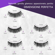 Carica l&#39;immagine nel visualizzatore di Gallery, Ciglia Magnetiche Con Eyeliner Magnetico Kit, 5 Paia Di Ciglia Finte Naturali E Di Lunga Durata, Ciglia Finte Magnetiche Riutilizzabili Senza Colla