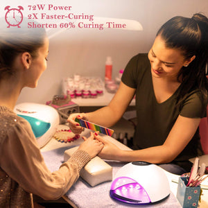 Lampada Unghie UV LED, Nivlan 72W Fornetto Professionale per Manicure...