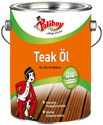 Poliboy - Olio per Teak 2,5 litri - Made in Germany - Ilgrandebazar