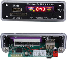 Carica l'immagine nel visualizzatore di Gallery, Exliy Scheda di decodifica Altoparlanti, Schermo a 4 Colori SDM01BT + U-DX Bluetooth 5.0 MP3 FM Ape Modulo Scheda di decodifica FLAC, Supporto MP3/WMA/WAV/FLAC/APE(Nero)