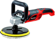 Carica l'immagine nel visualizzatore di Gallery, Einhell CC-PO 1100/2 Lucidatrice e Levigatrice per Auto, 1100 W, 1000-3500 Rpm, Rosso/Nero