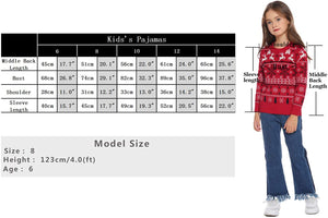 Aibrou Unisex Maglione a Maniera Lunga per Natale, Maglia con Modello di Renna Neve, Maglioni Famiglia Coordinati per papà Mamma Bambini