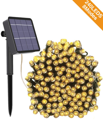 Kolpop Luci Solari Esterno, 240LED Catena Luminosa Esterno Solare Luce... - Ilgrandebazar