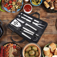 Carica l&#39;immagine nel visualizzatore di Gallery, 5pcs / set strumenti per barbecue in acciaio inox kit coltello... - Ilgrandebazar