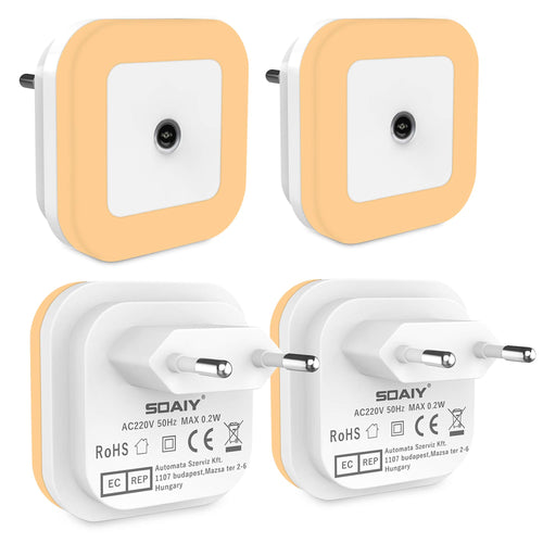 SOAIY 4 Pezzi 0.5w Luce notturna LED bambini Lampada Calda - Ilgrandebazar