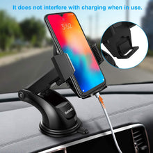 Carica l'immagine nel visualizzatore di Gallery, Beikell Supporto Auto Smartphone, Supporto per Telefono per Auto [360 Gradi di Rotazione] con Cruscotto Regolabile e Supporto per Braccio Estensibile per Auto Forte Rilievo in Gel Appiccicoso Nero
