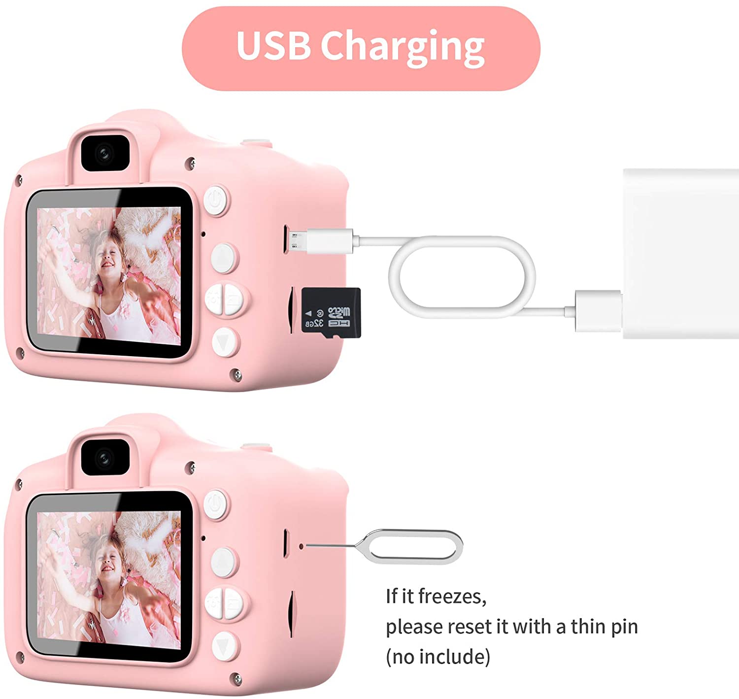 Fotocamera Termica Bambini Fotocamera Stampa Istantanea Per Bambini, 48 MP, Schermo IPS 2.4, Obiettivo Girevole 180°, Batteria 1200mAh, Rosa Regalo Per Bambini Con Carta Di Stampa Inclusa Fotocamera Termica Bambini Fotocamera Stampa Istantanea Per Bambini, 48 MP, Schermo IPS 2.4, Obiettivo Girevole 180°, Batteria 1200mAh, Rosa Regalo Per Bambini Con Carta Di Stampa Inclusa