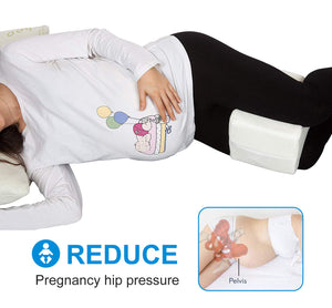 Cuscino per ginocchia dormire, Cuscini gambe ortopedico Small, Bianco - Ilgrandebazar