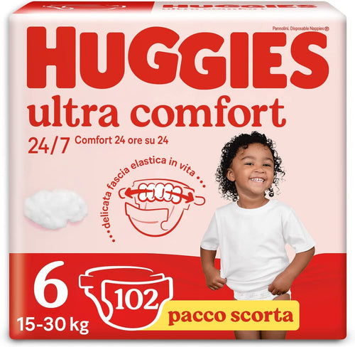 Huggies Ultra Comfort Pannolini Bambini Unisex, Taglia 6 (16-30 Kg),...