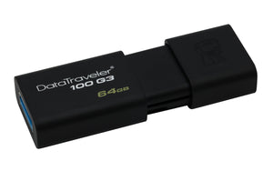 Kingston DataTraveler 100 G3-DT100G3/64GB-3P, USB 3.0, 3.1 64 GB-3P, Nero - Ilgrandebazar