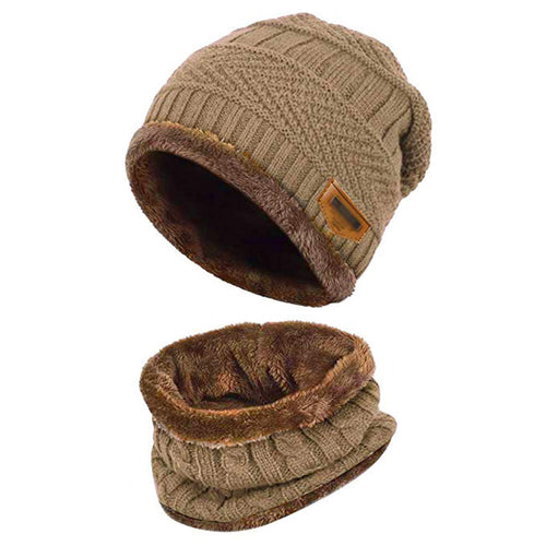 SZONEE Cappello Uomo Invernale Berretto in Maglia Taglia unica, Cachi