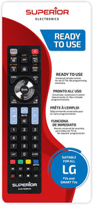 Superior LG Replacement - Telecomando di ricambio universale compatibile con tutti i TV e SMART TV di marca LG - Pronto all'uso non richiede programmazione