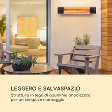 Carica l&#39;immagine nel visualizzatore di Gallery, blumfeldt Silver Bar 2000 - Radiatore a Infrarossi, Lampada 2000 Watt - Ilgrandebazar