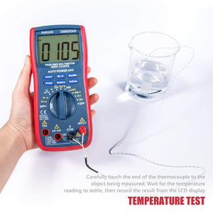 AstroAI Multimetro Digitale TRMS 6000 Conti, Tester L, Rosso. - Ilgrandebazar