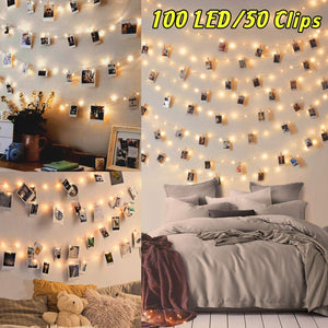 100LED Luci Led per Foto Polaroid - 10M Lucine Decorative Camere... - Ilgrandebazar