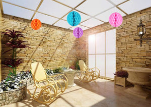 GoFriend, decorazione per festa, 10 pezzi, in carta colorata, a viola - Ilgrandebazar