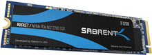 Carica l'immagine nel visualizzatore di Gallery, Sabrent SSD Interno 512GB Rocket NVMe PCIe M.2 2280 Drive a Stato Solido ad Alte Prestazioni (SB-ROCKET-512)