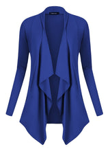 Carica l&#39;immagine nel visualizzatore di Gallery, Urban GoCo Donna Cardigan Drappeggiato Aperto Davanti a Maniche Lunghe e... - Ilgrandebazar