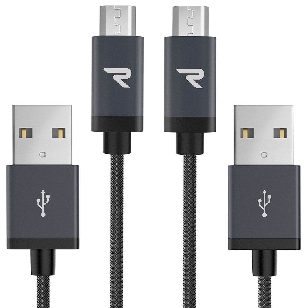 Cavo Micro USB [ 1M - 2Pezzi ] Rampow Trasferimento Dati e Ricarica Rapida,... - Ilgrandebazar
