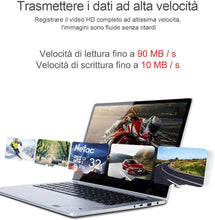 Carica l'immagine nel visualizzatore di Gallery, Netac 32G Scheda Micro SD Set da 2, Scheda di Memoria A1, U1, C10, V10, FHD, 600X, UHS-I velocità Fino a 90/10 MB/Sec(R/W) Micro SD Card per Telefono, Videocamera, Switch, Gopro, Tablet