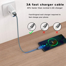 Carica l'immagine nel visualizzatore di Gallery, GIANAC Cavo USB C, [2Pezzi, 2m 2m] Nylon Intrecciato 3A Rapida Ricarica Cavo USB Tipo C per Samsung S8 S9 S10 A30 A40 A50 A70 A20e,Huawei P9 P20 P10 P30,Xiaomi,Sony,Gopro,OnePlus 2M+2M