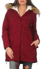 Carica l&#39;immagine nel visualizzatore di Gallery, Malito Donna Foderato Parka Cappuccio Trenchcoat Cappotto-Invernale 81099... - Ilgrandebazar