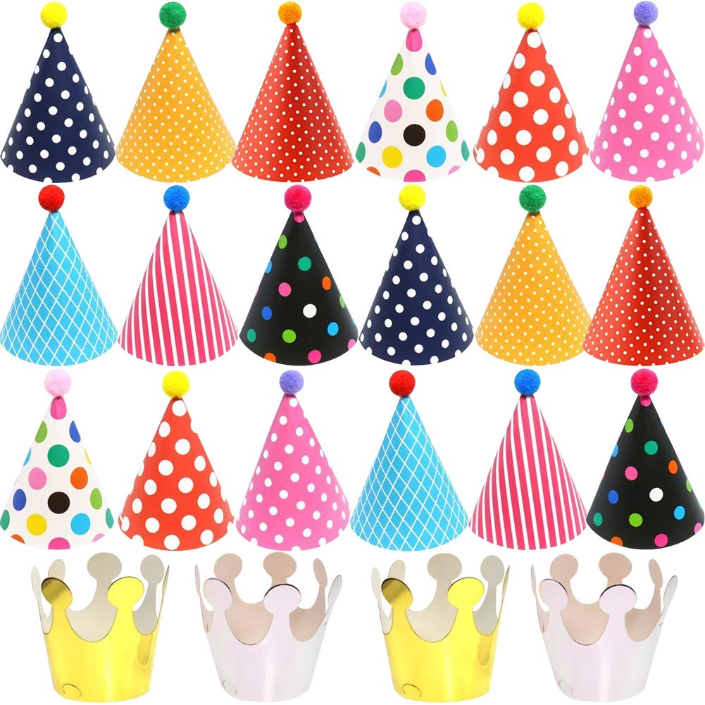 BESTZY 22pcs Cappellini per Feste Compleanno Bambini Carta...