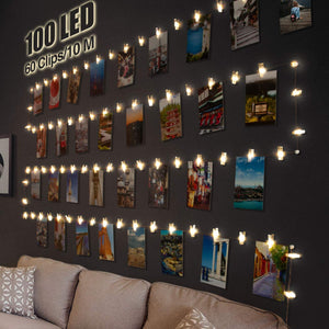 Luci Per Foto,Litogo 10M 100LED Lucine Led Decorative Camere Bianco Caldo - Ilgrandebazar