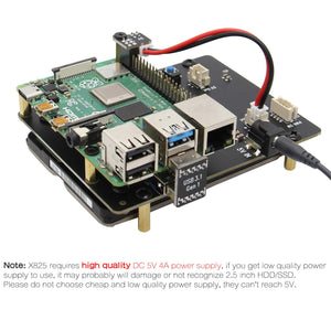 Raspberry Pi 4 SATA, raspberry 4 Modello B X825 da 2.5 pollici SATA... - Ilgrandebazar