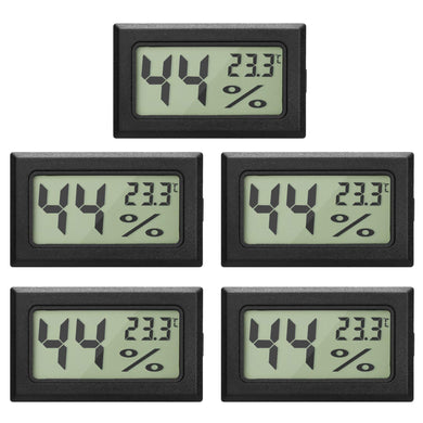 EEEKit 5-Pack LCD digitale temperatura umidità misuratore termometro, 5-pack - Ilgrandebazar
