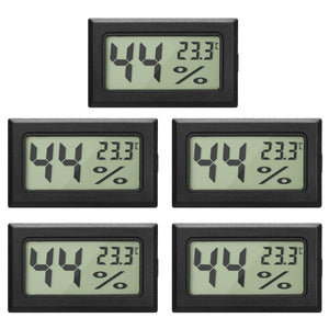EEEKit 5-Pack LCD digitale temperatura umidità misuratore termometro, 5-pack - Ilgrandebazar