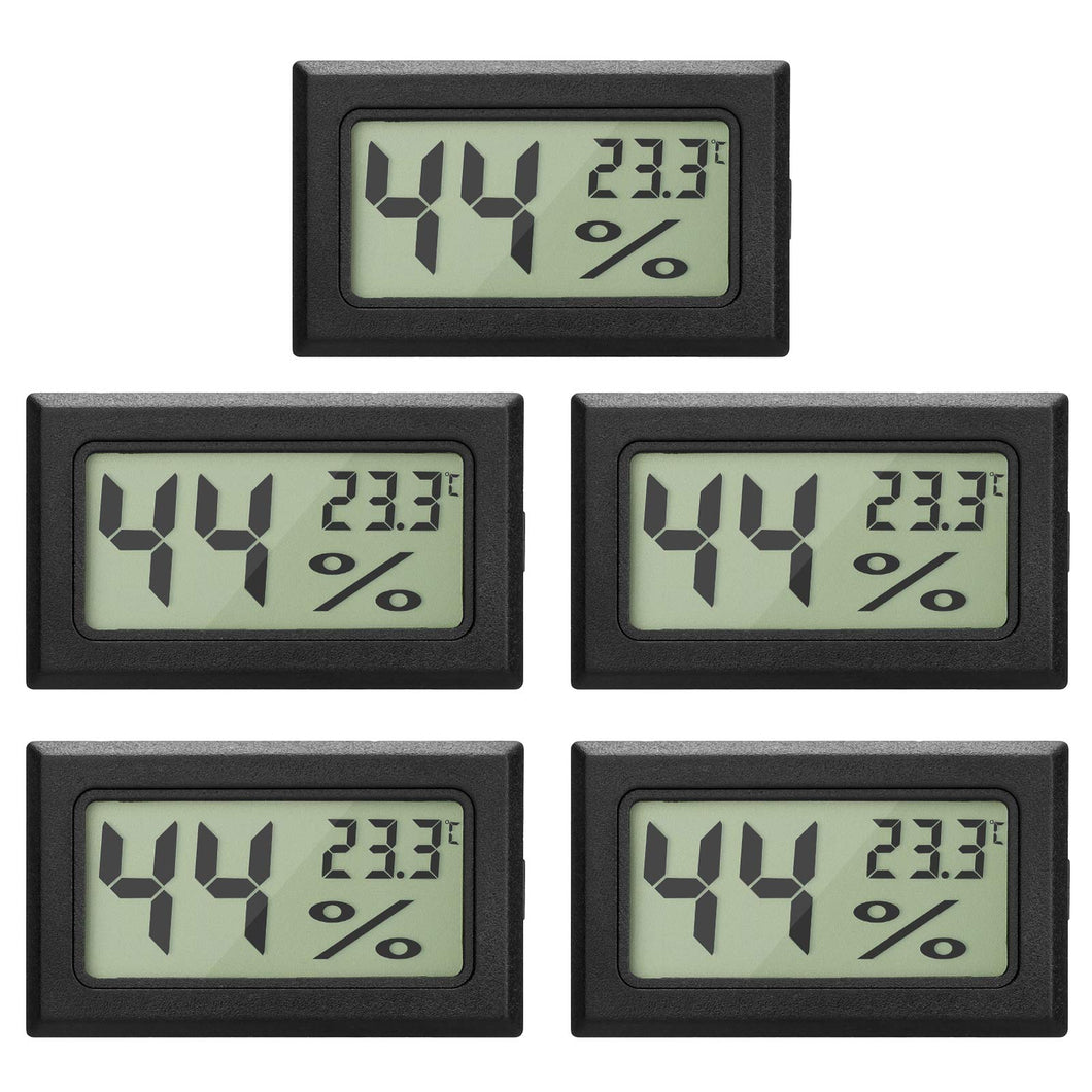 EEEKit 5-Pack LCD digitale temperatura umidità misuratore termometro, 5-pack - Ilgrandebazar