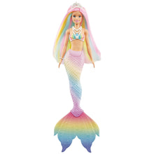 Carica l'immagine nel visualizzatore di Gallery, Barbie Bambola Sirena Cambia Colore con Capelli Arcobaleno, Giocattolo per Bambini 3+Anni, GTF89