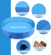 Carica l'immagine nel visualizzatore di Gallery, Pecute Vasca per Cani Piccoli, Medi E Grande, Vasca per Bambini,Vasca da Bagno per Cani, Vasca per Cani di PVC Pieghevole Antiscivolo Resistente all'Usura(L:120x30cm)