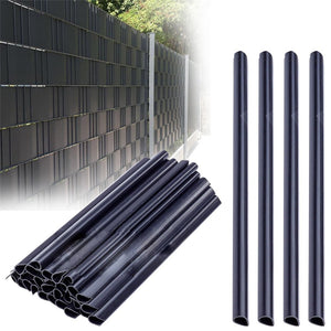 HENGMEI Recinzione protettiva in PVC con clip di 35m, Anthrazit, 35m - Ilgrandebazar