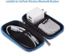 Carica l'immagine nel visualizzatore di Gallery, AGPTEK BC Protezione Copertura Durevole a Conchiglia per Lettore MP3 da 1,8 Pollochi(10 * 5cm) e Auricolare, Titolare con moschettone di Metallo, Blue