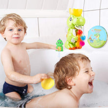 Carica l'immagine nel visualizzatore di Gallery, BeebeeRun Baby Bath Toy Giocattolo da Bagno di Dinosauro con Dino Bath Libro Fontana di Dinosauro Giocattolo da Bagno Gioco per Bambini Bambini Ragazzi Ragazze 1 2 3 4 Anni