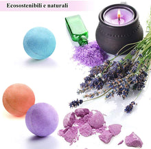 Carica l'immagine nel visualizzatore di Gallery, 7 Bombe da Bagno, Sali da Bagno, Fatto a Mano, Effervescente, Rigenerante e Idratante per la pelle, Idee Regalo Natale, Compleanno, San Valentino, Festa Della Mamma, per Donna, Uomo, Bambini, Relax