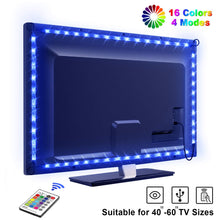 Carica l&#39;immagine nel visualizzatore di Gallery, LED TV Retroilluminazione, OMERIL 2.2m 4 pezzi: 2*0.5m + 2* 0.6m, Multicolore - Ilgrandebazar