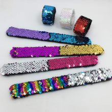 Carica l'immagine nel visualizzatore di Gallery, Wohlstand Bracciali,Paillettes Bracciale Slap31*3cm,Magic Paillettes I...