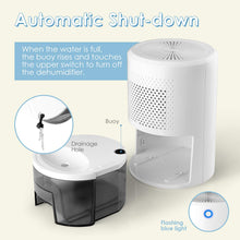 Carica l&#39;immagine nel visualizzatore di Gallery, Amzdeal 900ML Deumidificatore per Casa- Spegnimento Automatico,... - Ilgrandebazar