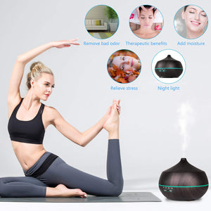 Tenswall 400ml Umidificatore con 7 Colori Cambiato di Luce LED,Diffusore... - Ilgrandebazar