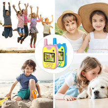 Carica l'immagine nel visualizzatore di Gallery, Walkie Talkie Bambini Macchina Fotografica Bambini 1080P Doppia Lente 8 Megapixel Con Lunga Portata Walkie Talkie Per Bambini Ricaricabile Multifunzione Adatta Per AttivitÀ All'aperto Al Coperto