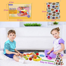 Carica l'immagine nel visualizzatore di Gallery, HVDHYY Giochi in Legno Taglio Frutta e Verdura Giocattolo Cucina per Bambini Legno Giocattoli di Simulazione Regalo di Natale Giorno dei Bambini Compleanno Daicon Una Sacchetto per 2 Anni+