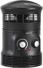 Carica l'immagine nel visualizzatore di Gallery, AmazonBasics, Termoventilatore portatile 360° Surround a 2 velocità, con termostato, 1800 W