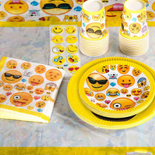 Carica l&#39;immagine nel visualizzatore di Gallery, Amycute Set da 94 Pezzi di Emoji Decorazioni, Piatti, tovaglioli, Posate... - Ilgrandebazar