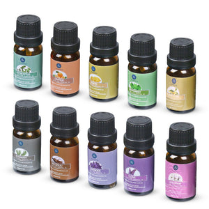 Lagunamoon Olio Essenziale per Diffusori, 10 Oli Essenziali Aromaterapia Pure - Ilgrandebazar